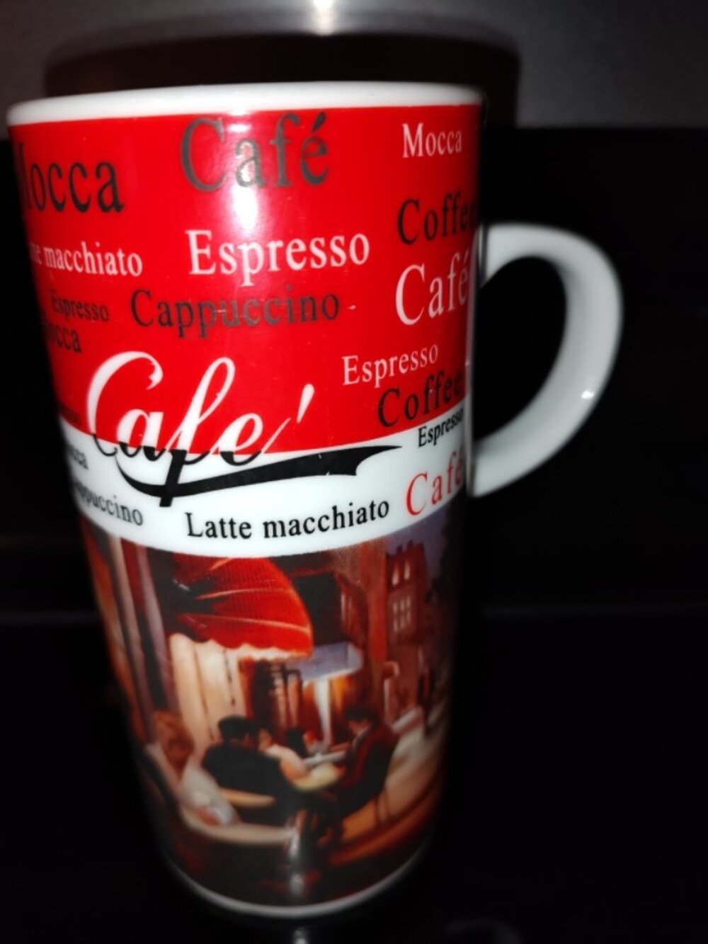 Vintage Stokes Coffee Milano Cafe / Espresso Cappuccino Tall Mag Cup 11 / 12 oz